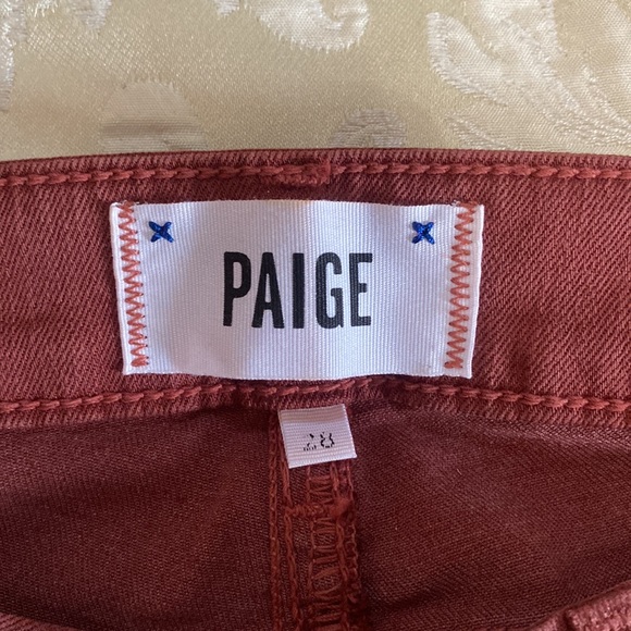 NWOT Paige verdugo crop redwood silk coating jeans - Picture 2 of 14